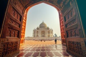 The Taj Mahal from Delhi